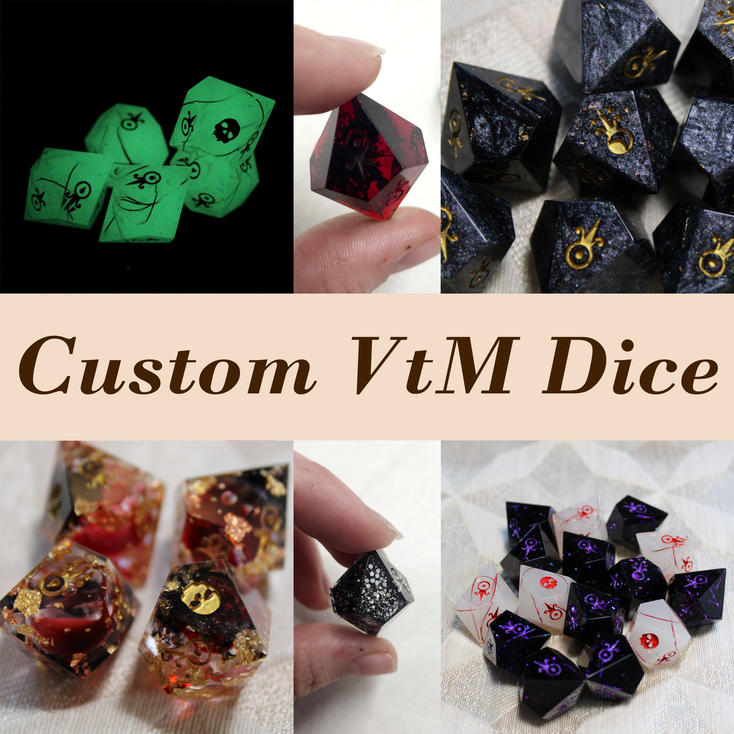 Custom Vampire the Masquerade Dice