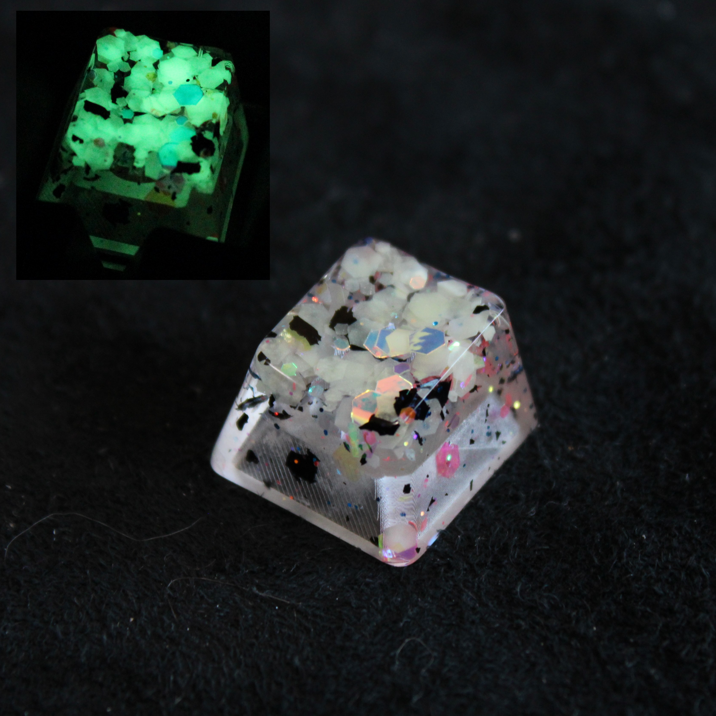 Glowing Glitter R4 Keycap
