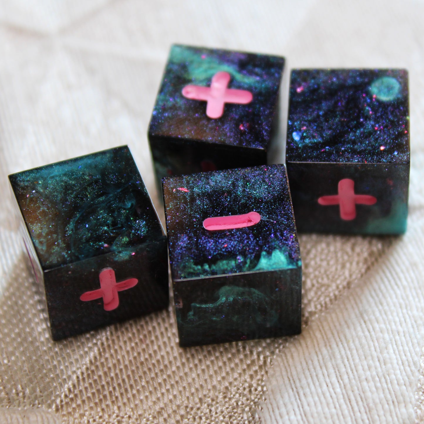 Handmade Nebula Fate Dice