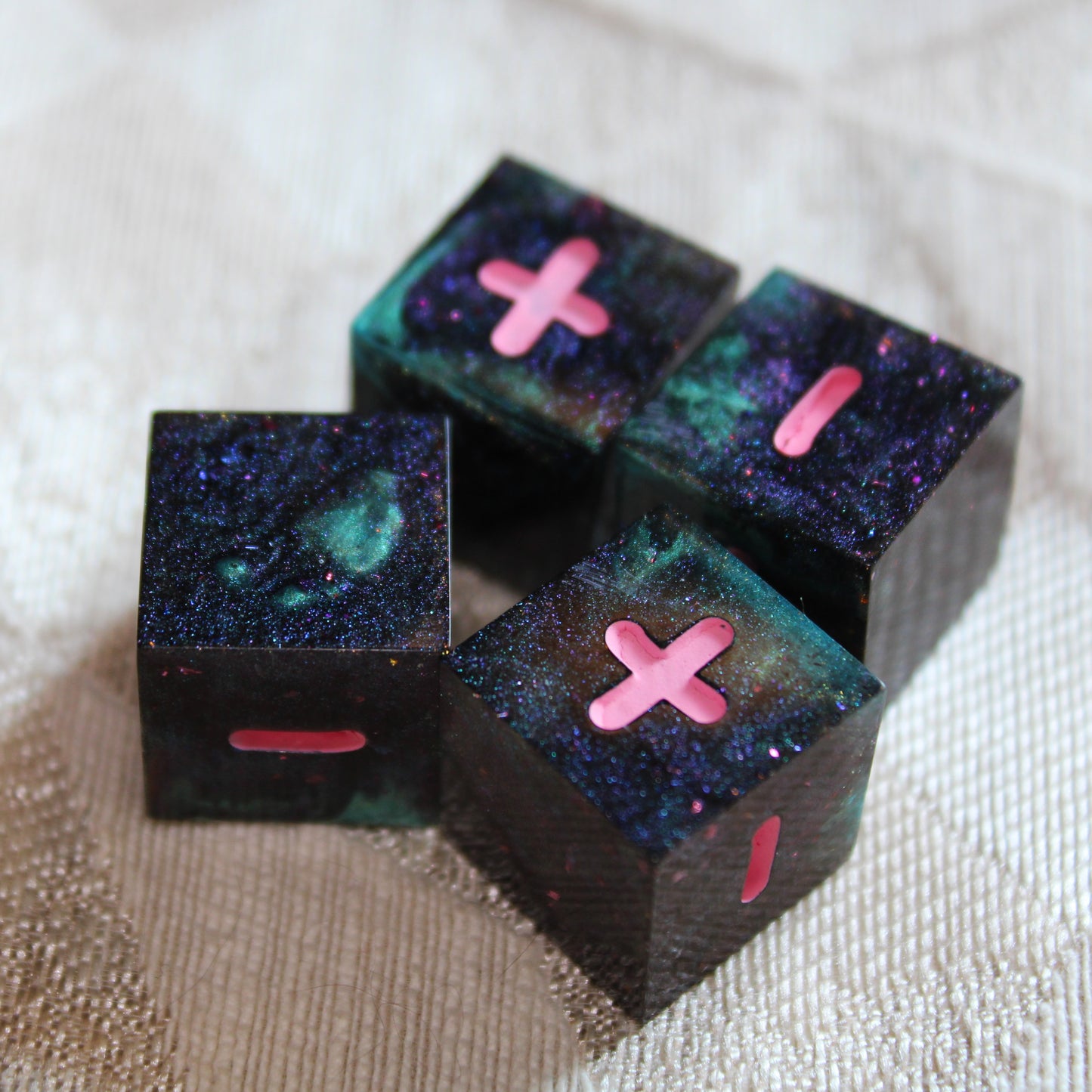 Handmade Nebula Fate Dice
