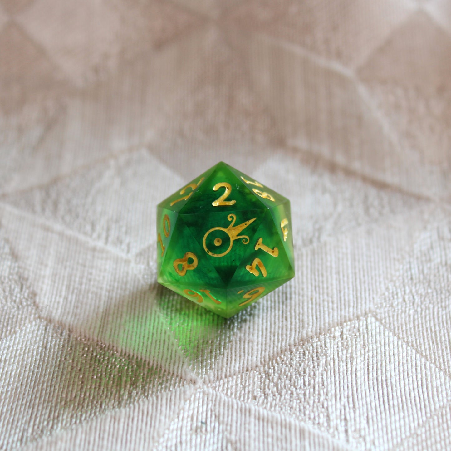 Handmade Spring Green d20