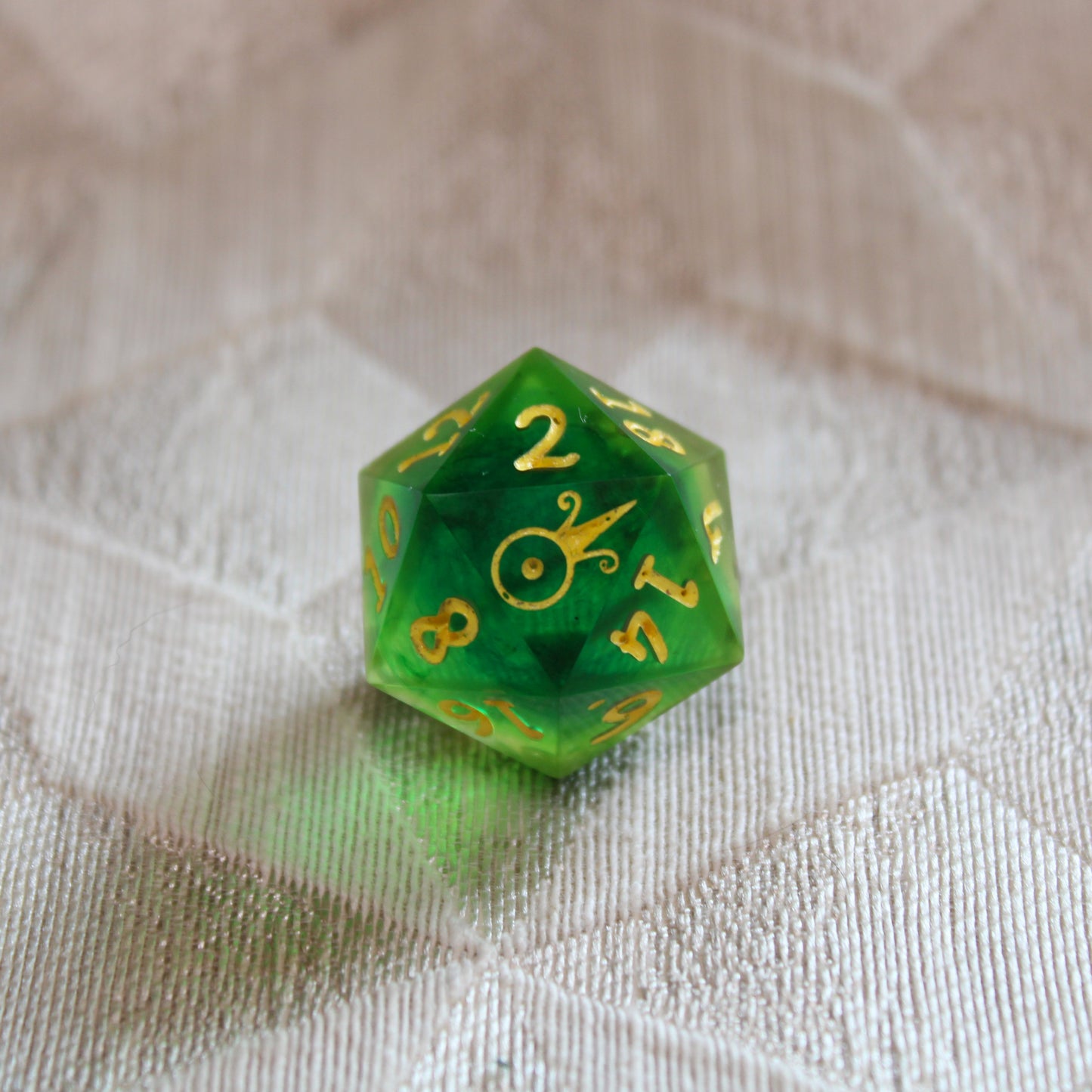 Handmade Spring Green d20