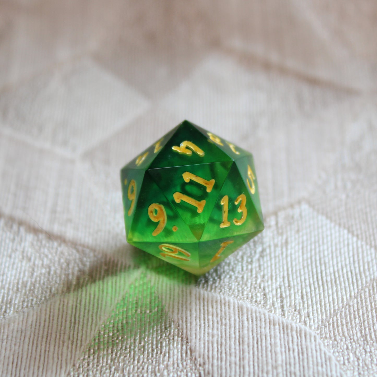 Handmade Spring Green d20