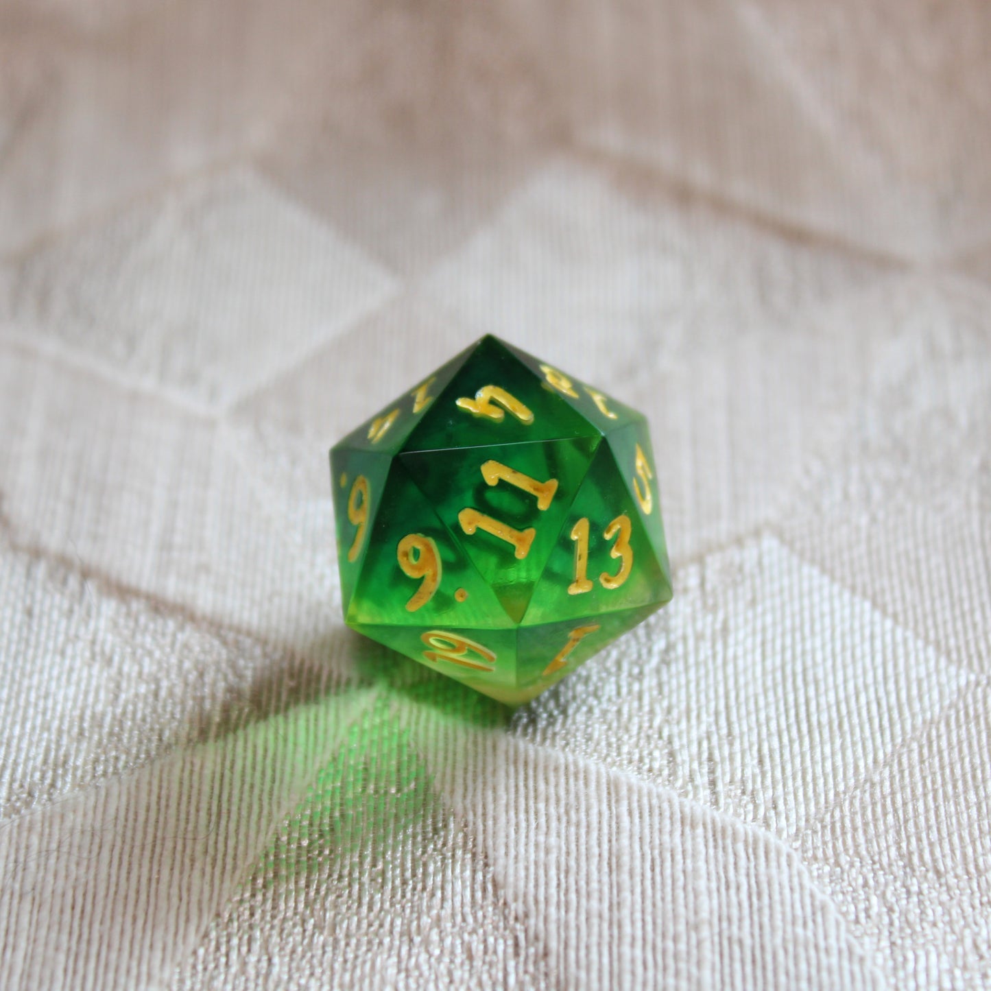 Handmade Spring Green d20