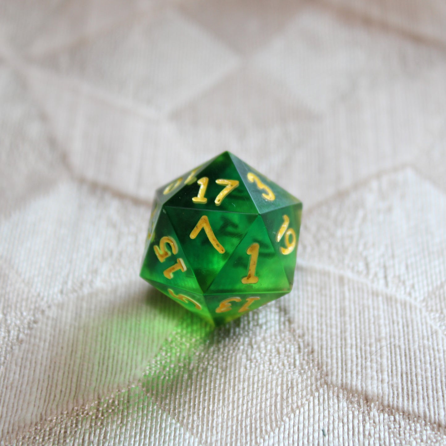 Handmade Spring Green d20