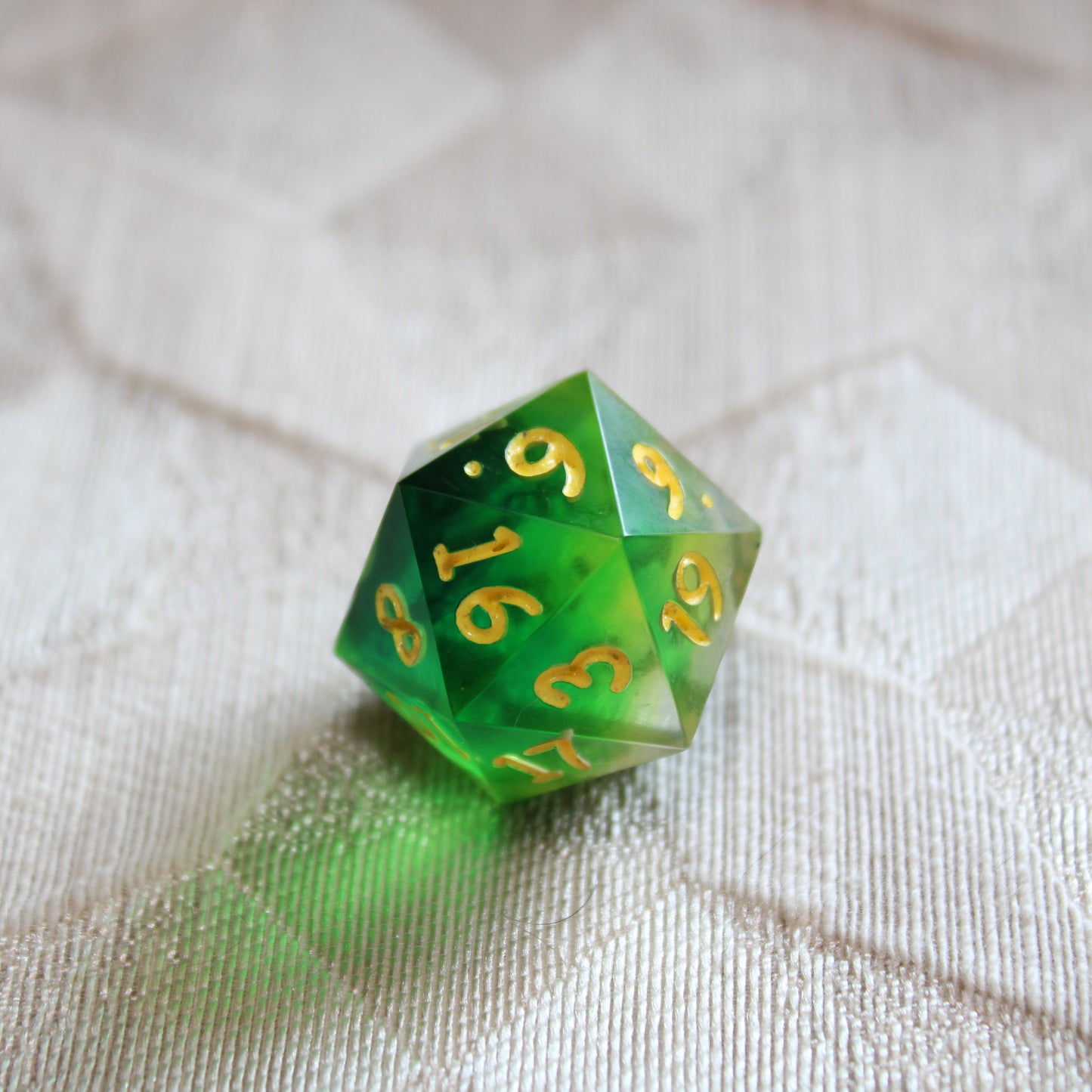 Handmade Spring Green d20