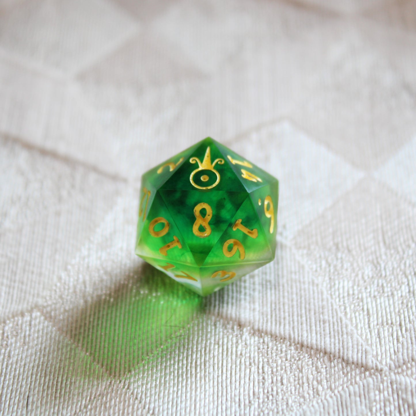 Handmade Spring Green d20