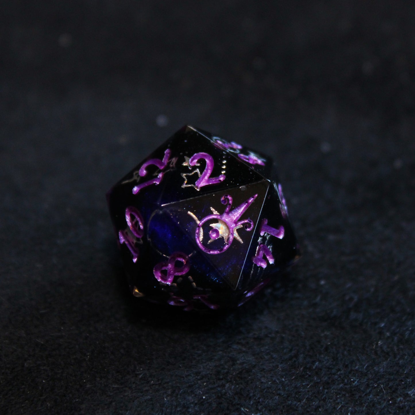 Handmade Shooting Star d20
