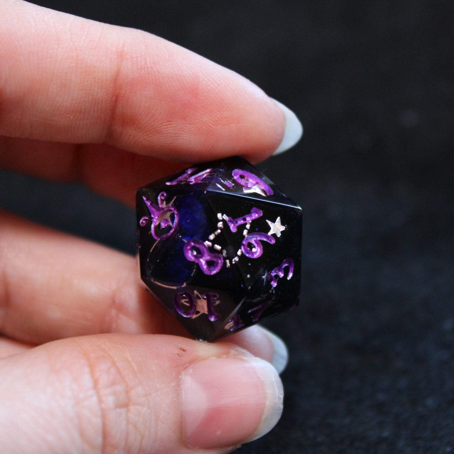 Handmade Shooting Star d20