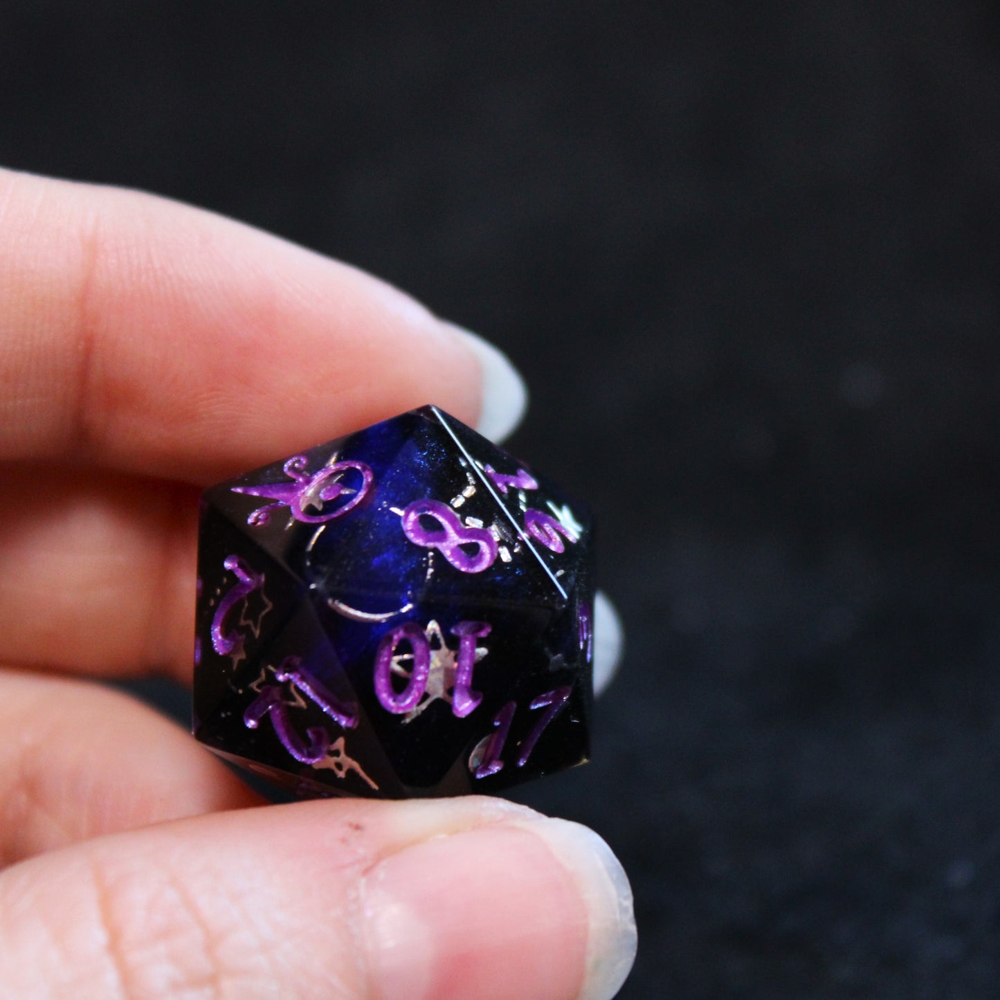 Handmade Shooting Star d20