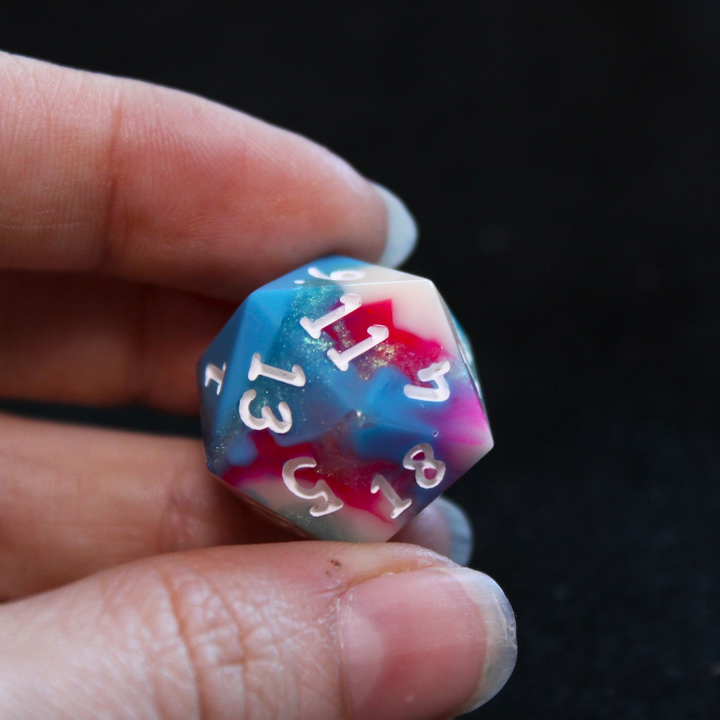 Handmade Bubblegum d20