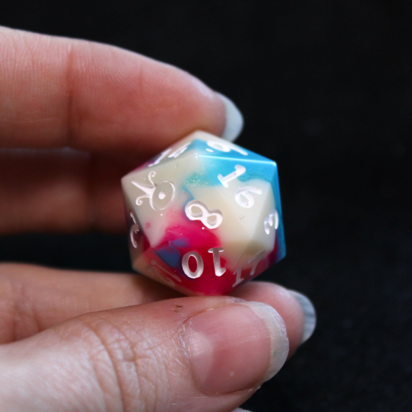 Handmade Bubblegum d20