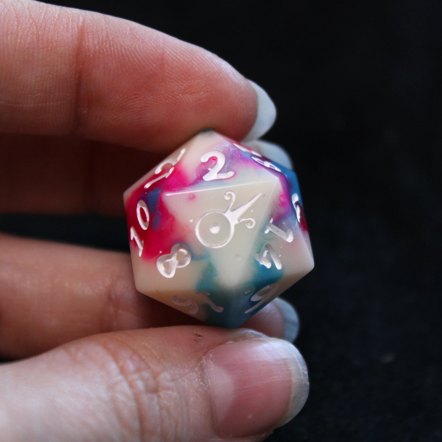 Handmade Bubblegum d20