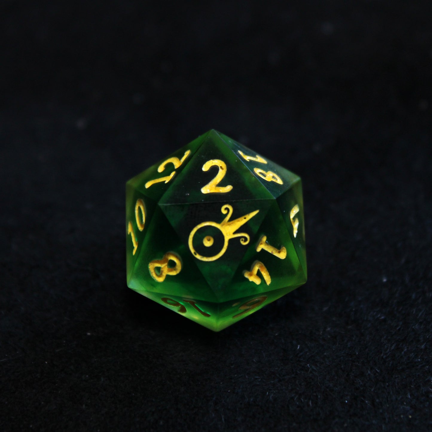 Handmade Spring Green d20