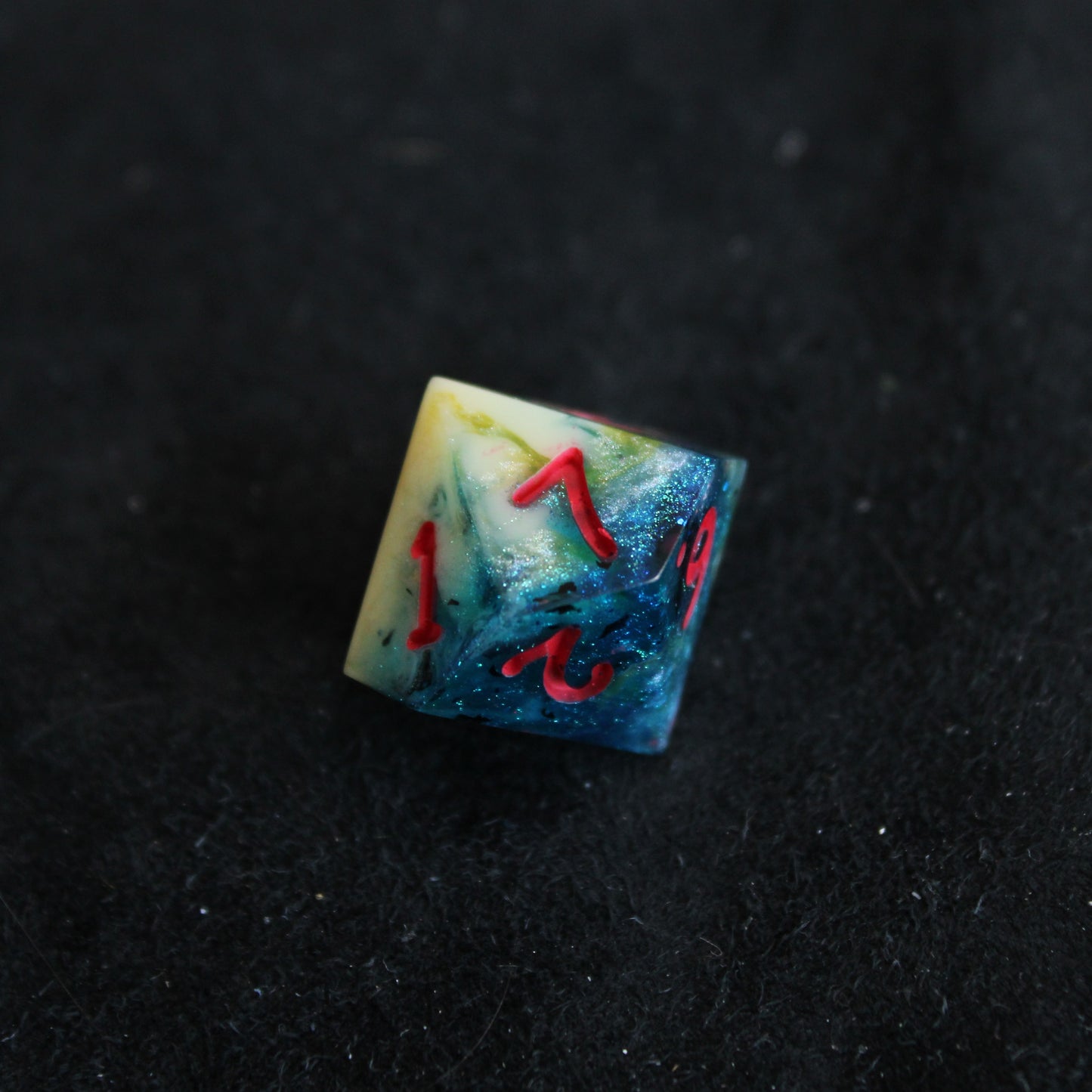 Handmade Deep Coral Dice