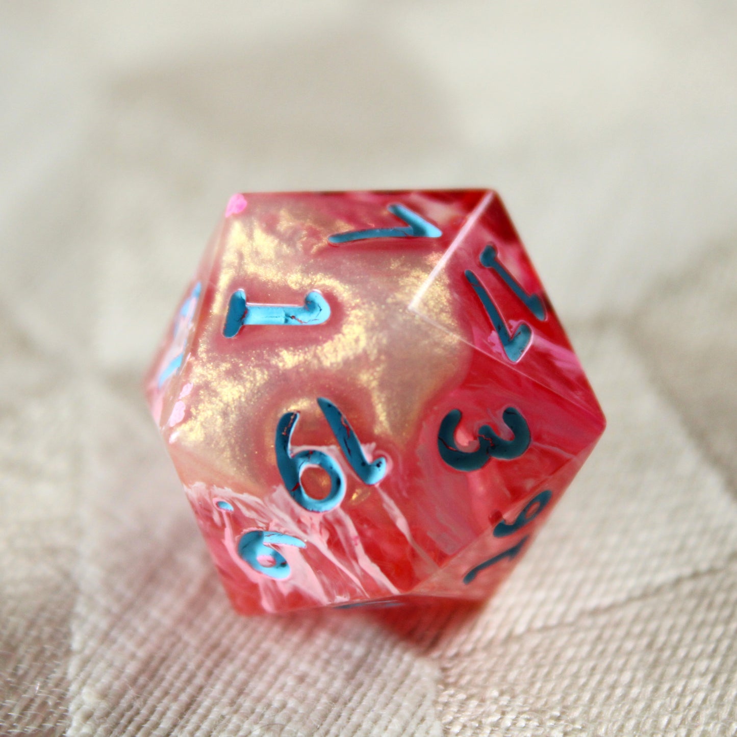 Handmade Pink Drink d20