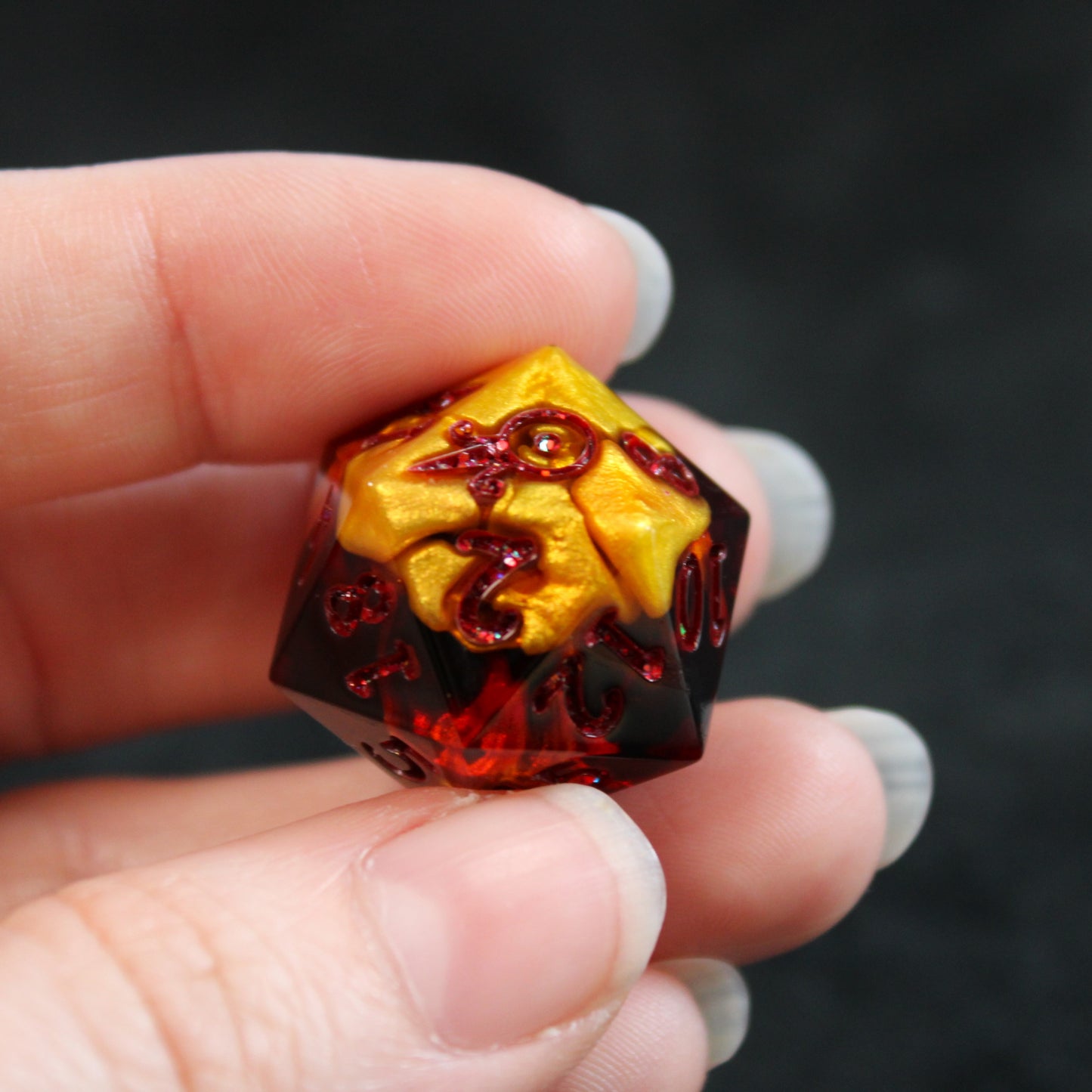 Handmade Magma d20