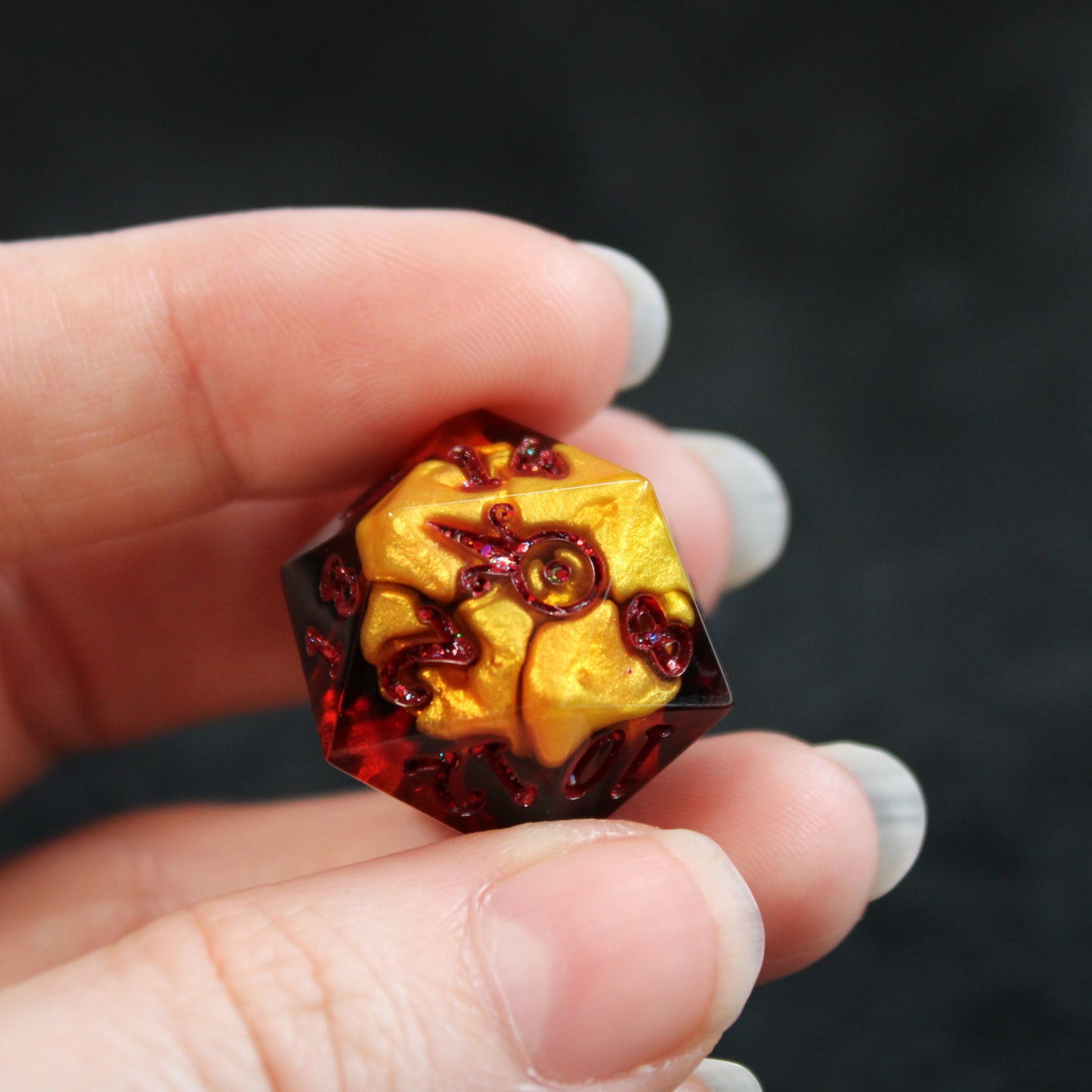 Handmade Magma d20