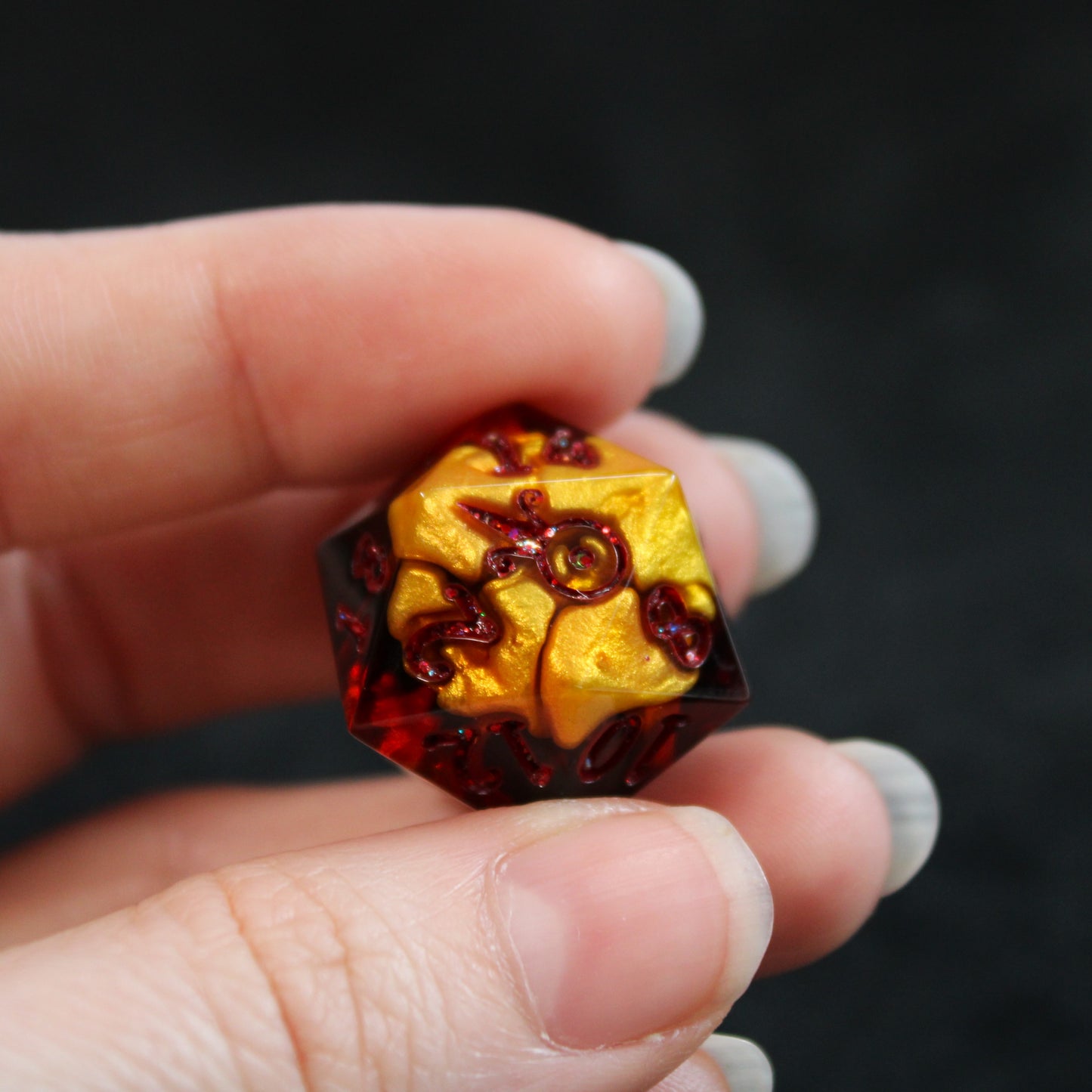 Handmade Magma d20