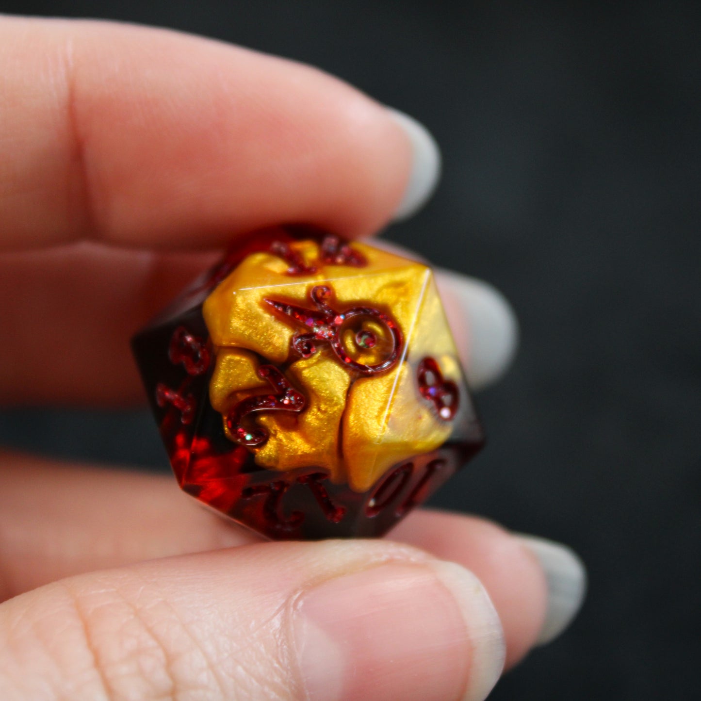 Handmade Magma d20