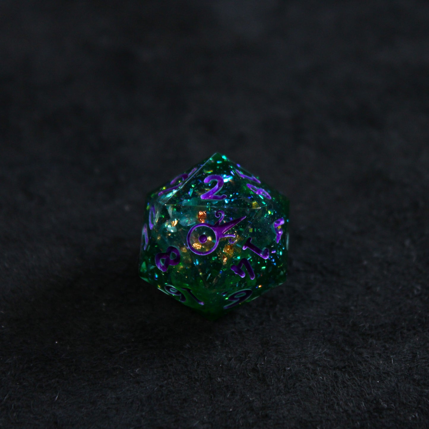 Handmade Hulking d20 (Glow-in-the-dark!)