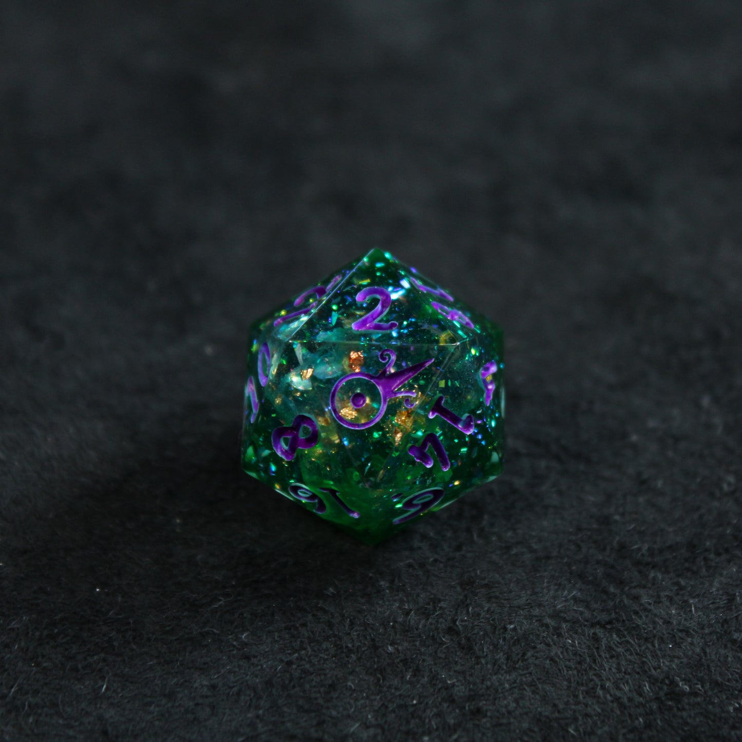 Handmade Hulking d20 (Glow-in-the-dark!)