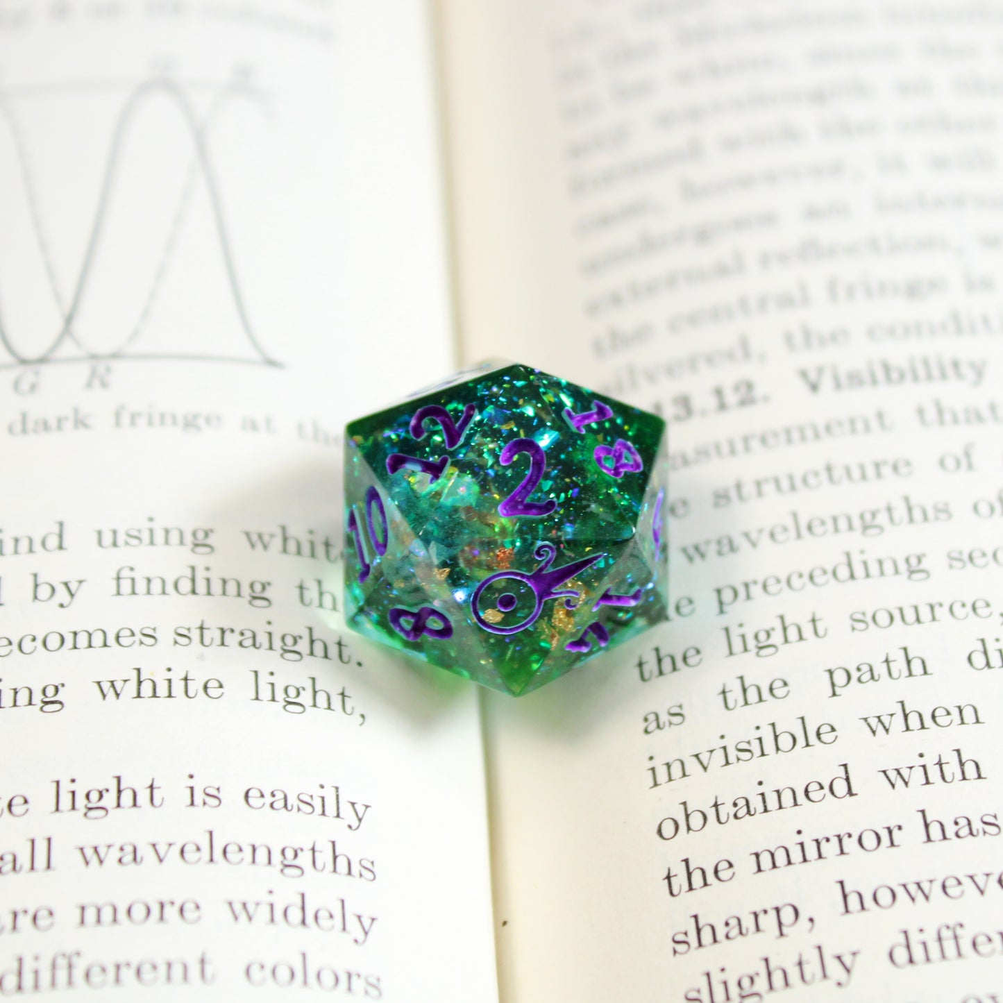 Handmade Hulking d20 (Glow-in-the-dark!)