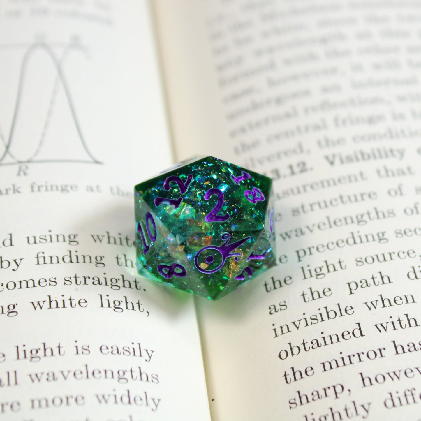 Handmade Hulking d20 (Glow-in-the-dark!)