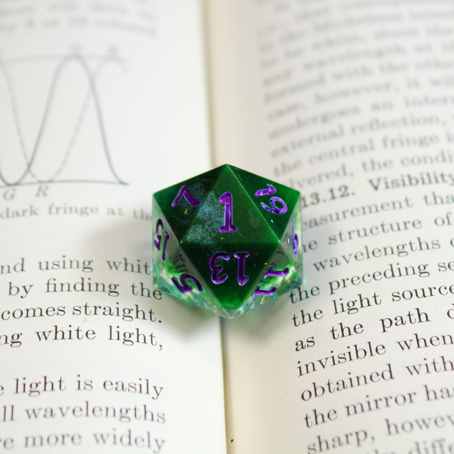 Handmade Hulking d20 (Glow-in-the-dark!)