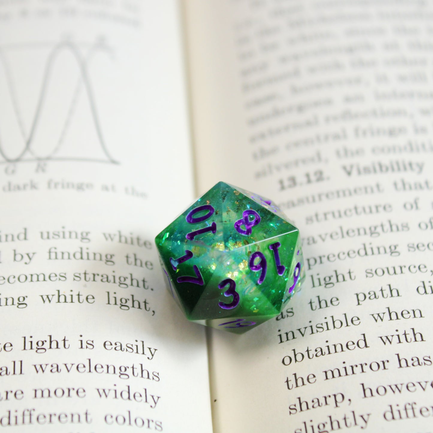 Handmade Hulking d20 (Glow-in-the-dark!)
