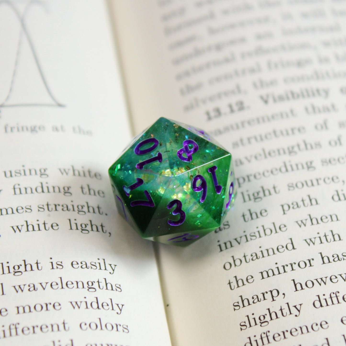 Handmade Hulking d20 (Glow-in-the-dark!)