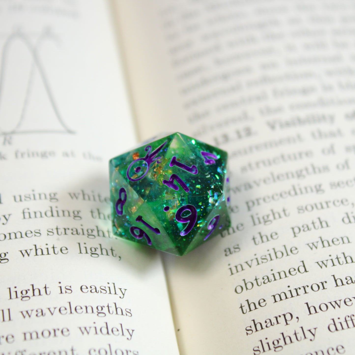 Handmade Hulking d20 (Glow-in-the-dark!)