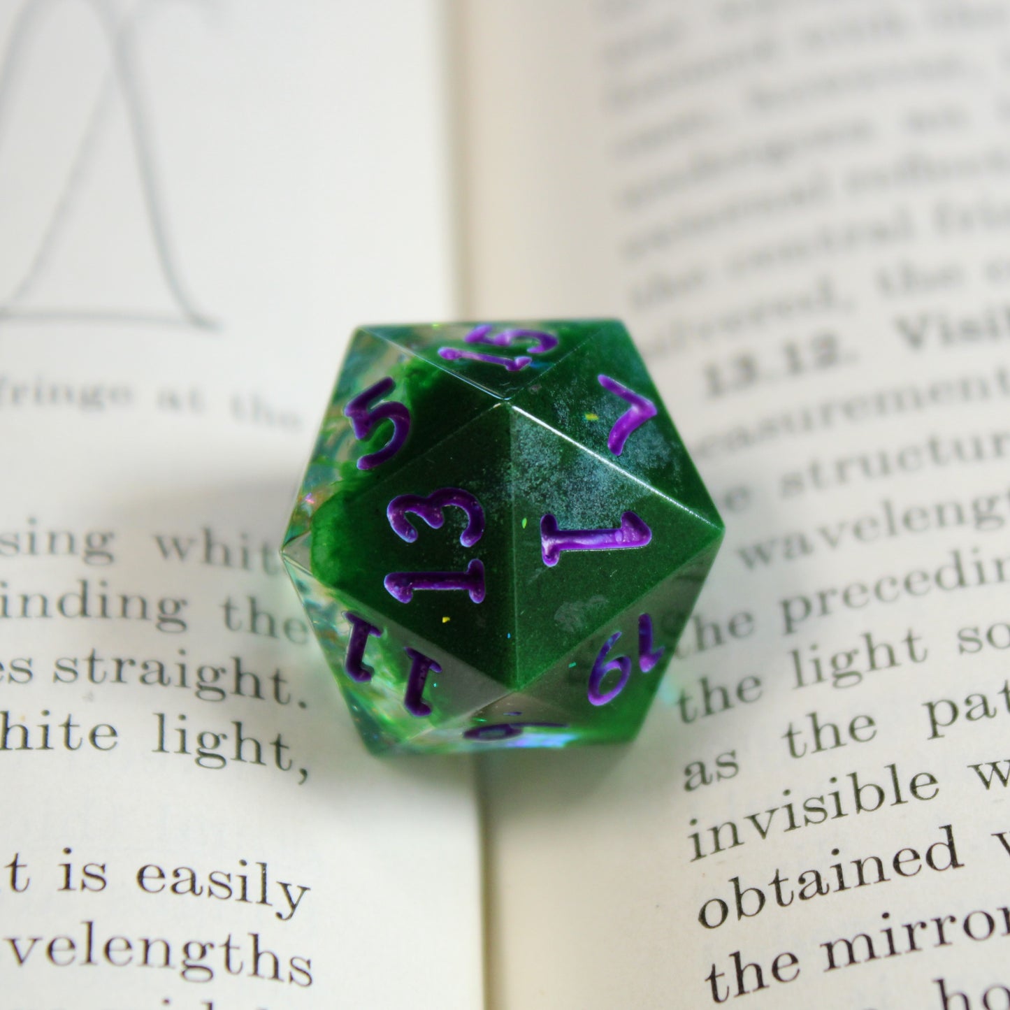 Handmade Hulking d20 (Glow-in-the-dark!)