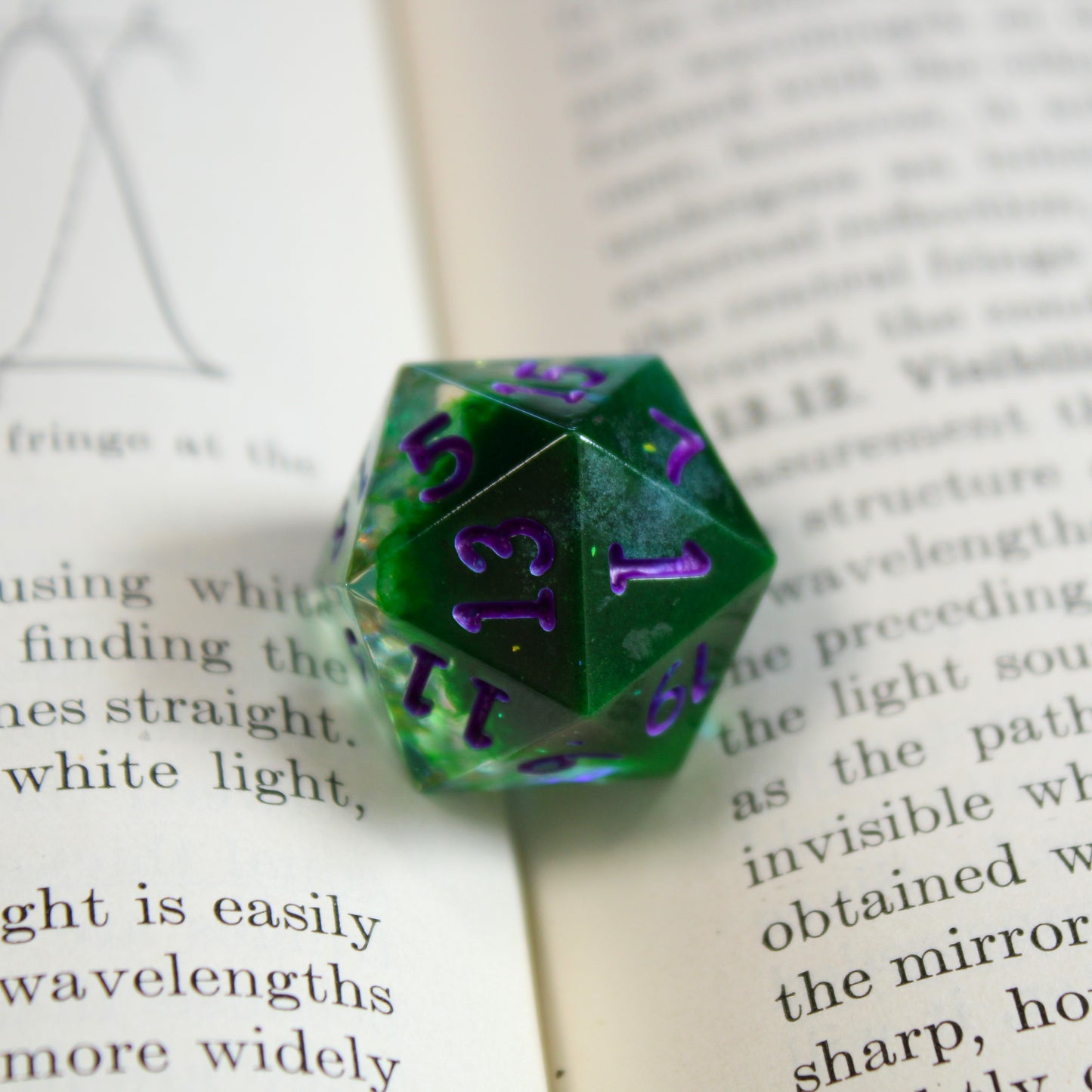 Handmade Hulking d20 (Glow-in-the-dark!)