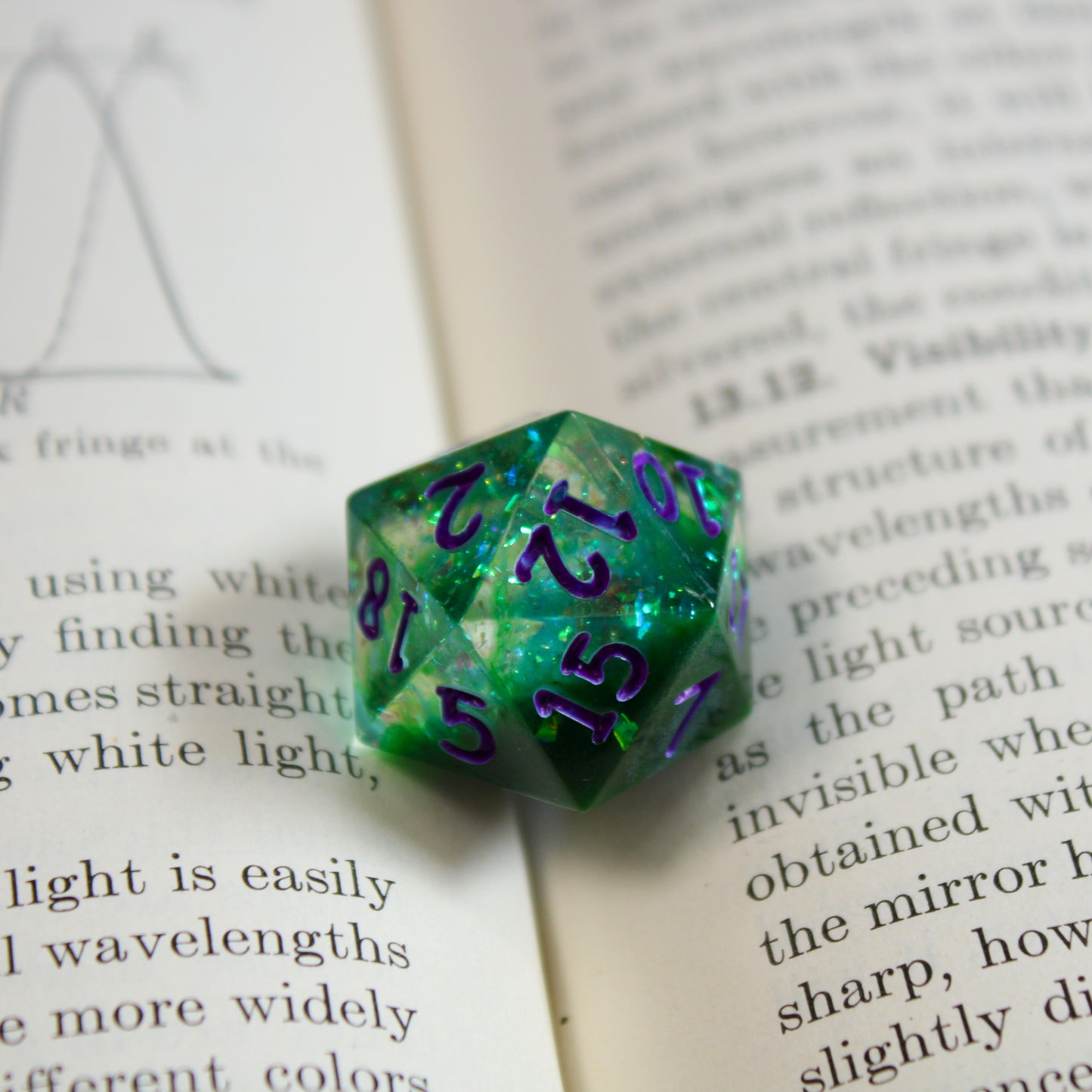 Handmade Hulking d20 (Glow-in-the-dark!)