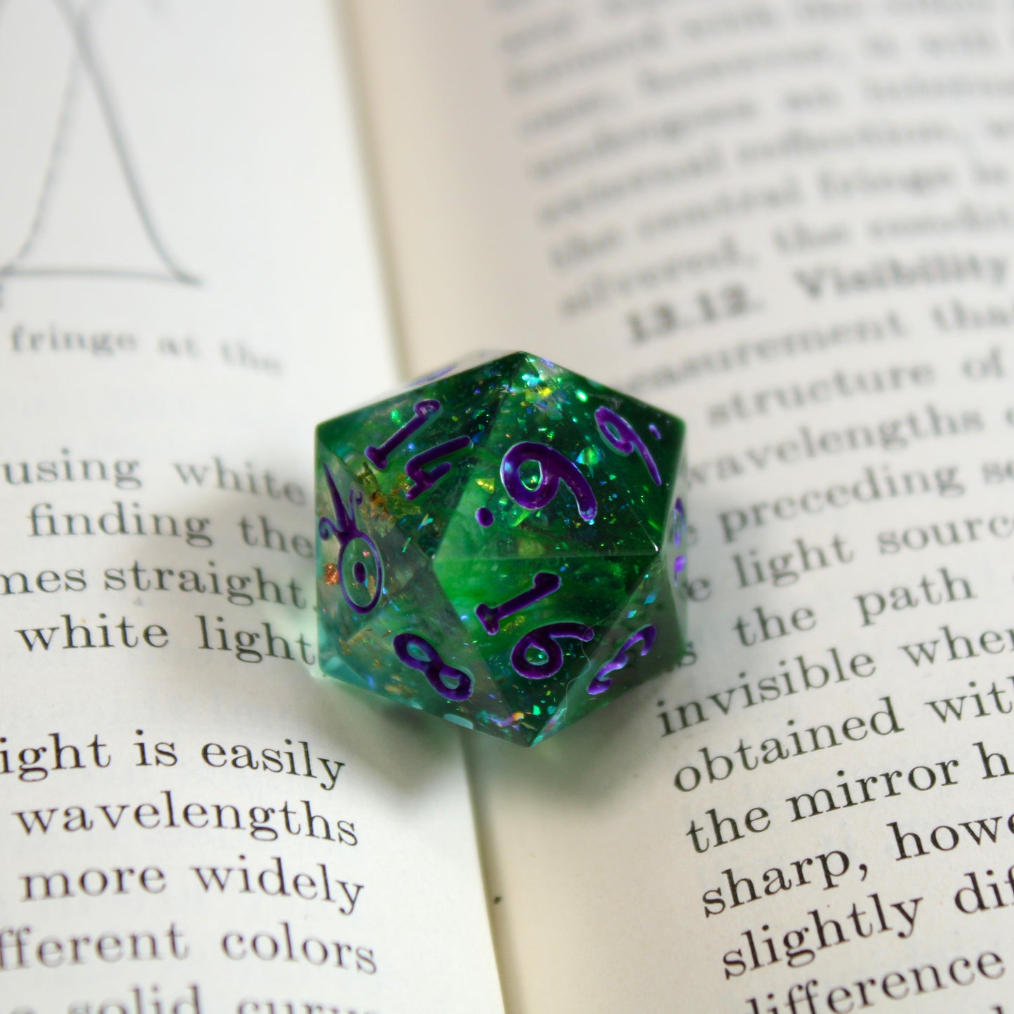 Handmade Hulking d20 (Glow-in-the-dark!)