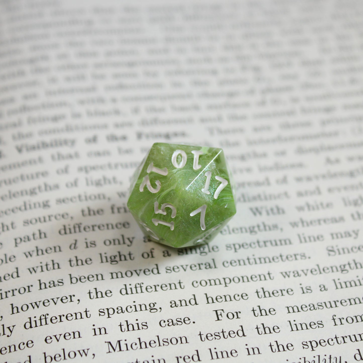 Handmade Green Thumb d20