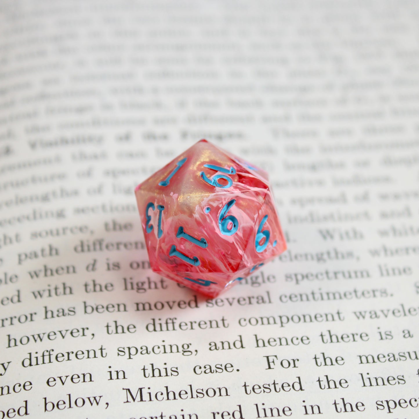 Handmade Pink Drink d20