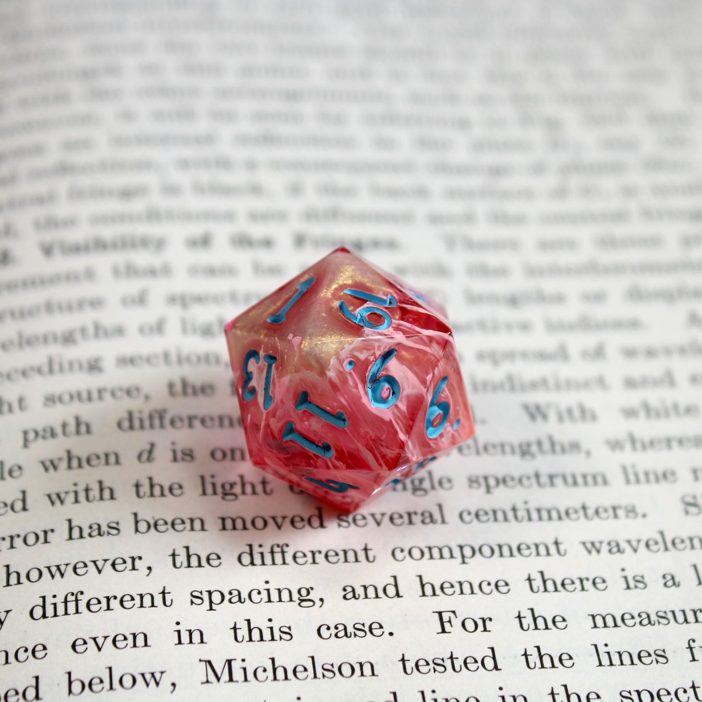 Handmade Pink Drink d20