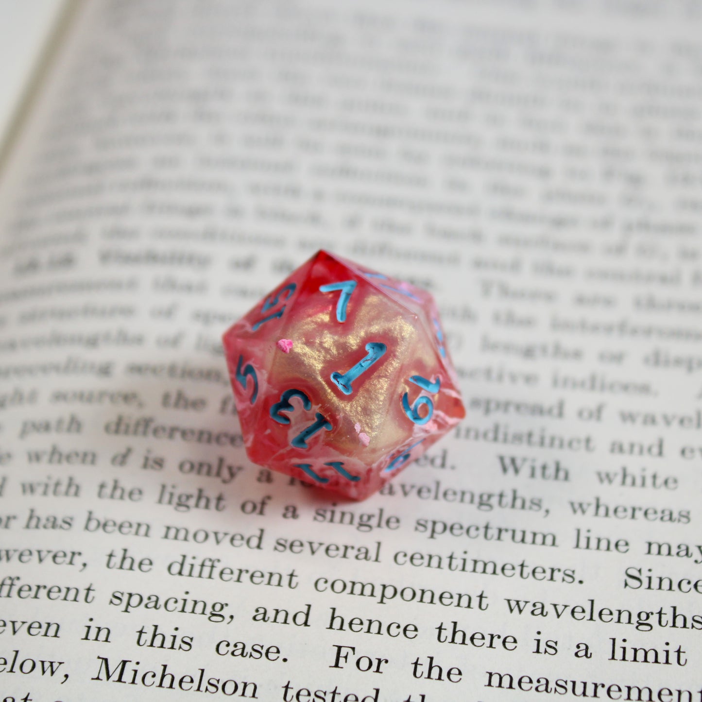 Handmade Pink Drink d20