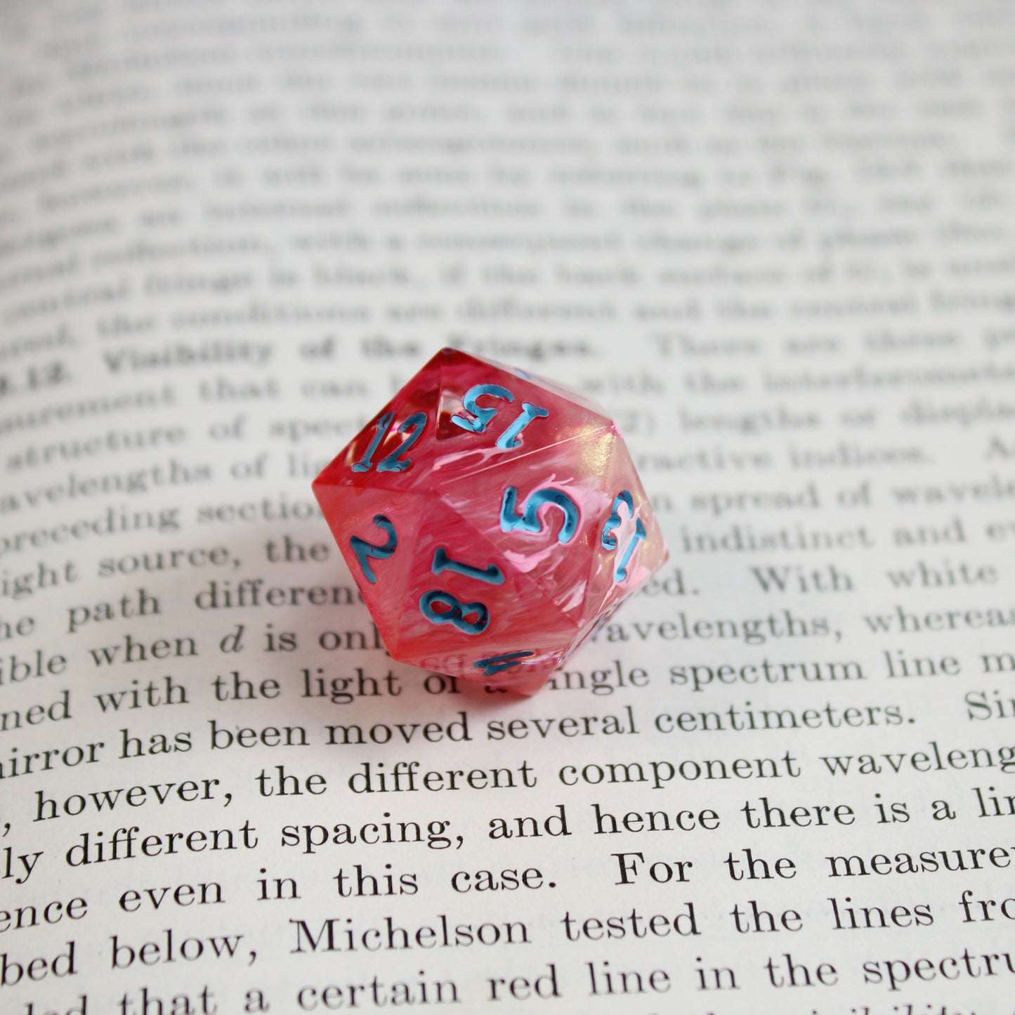 Handmade Pink Drink d20