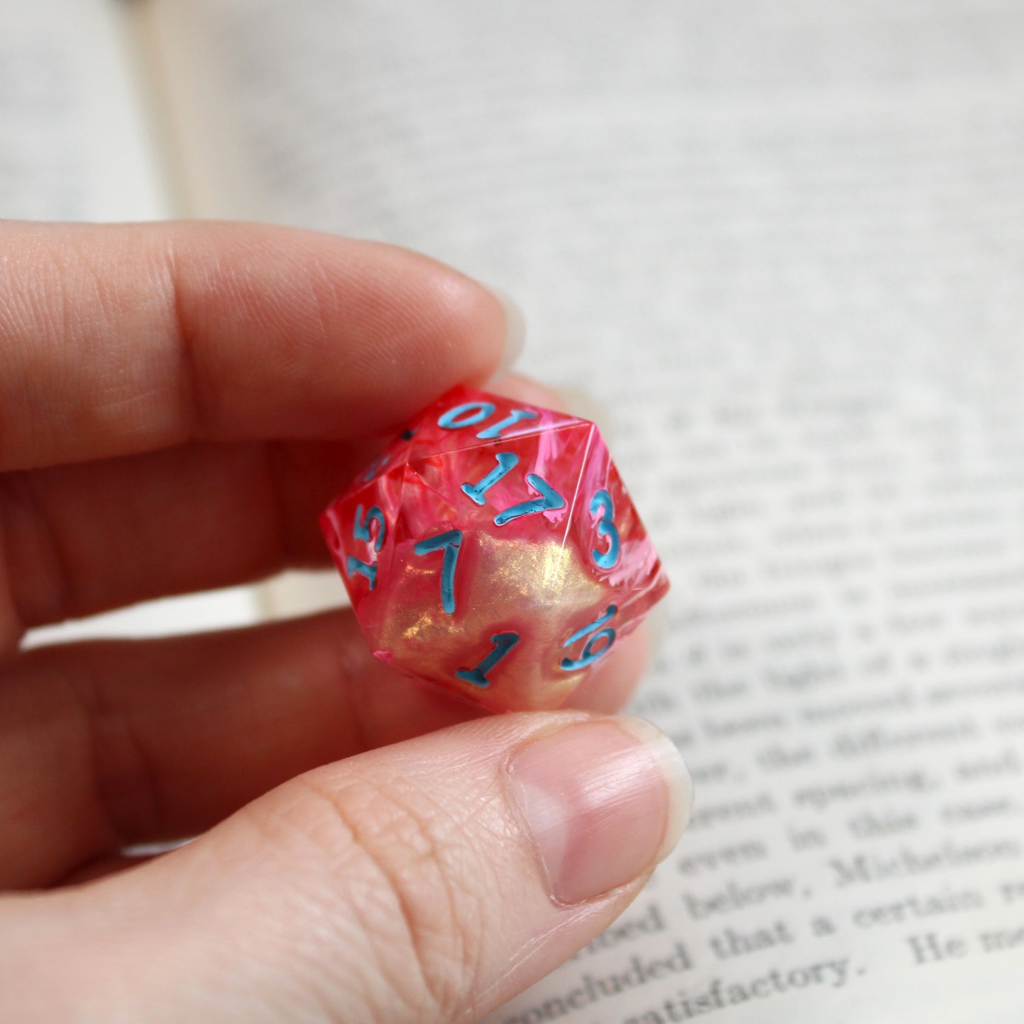 Handmade Pink Drink d20