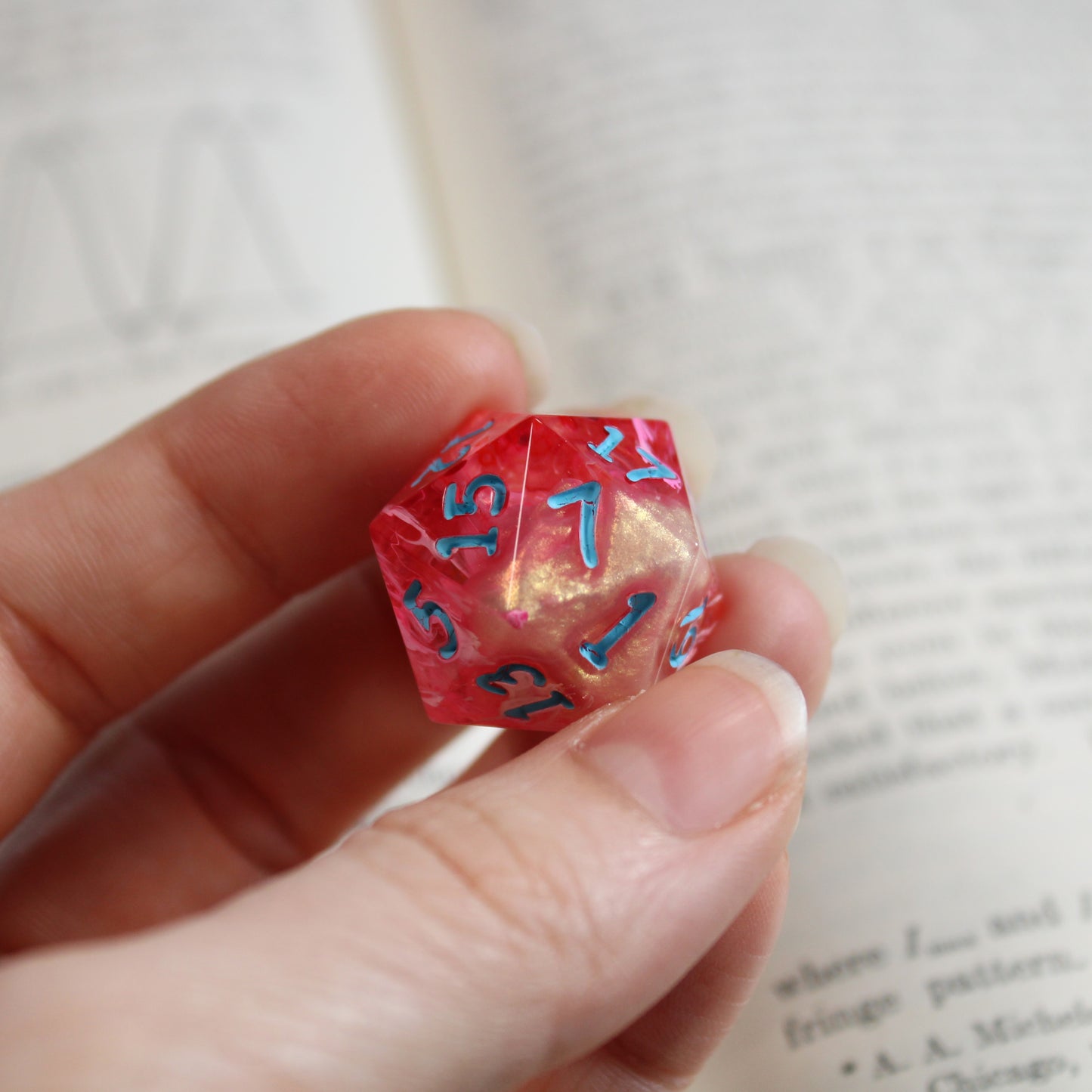 Handmade Pink Drink d20
