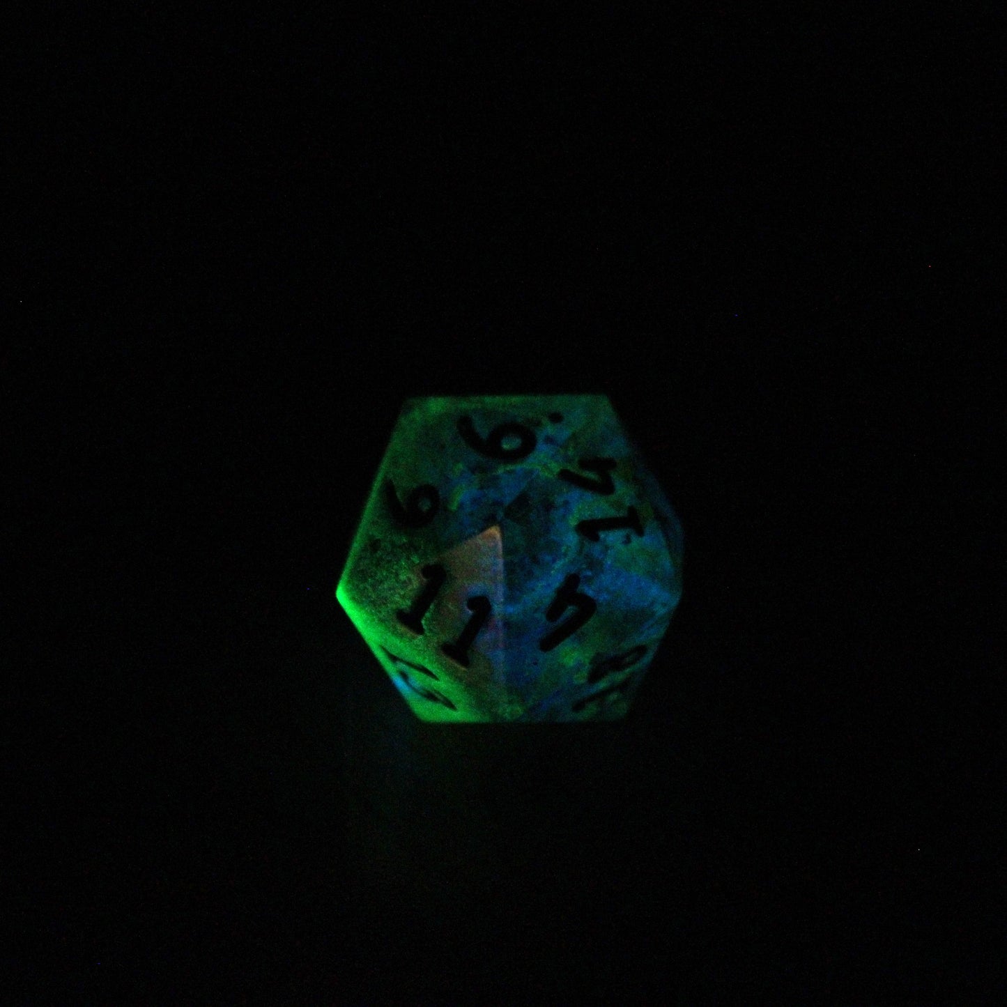 Handmade Hulking d20 (Glow-in-the-dark!)