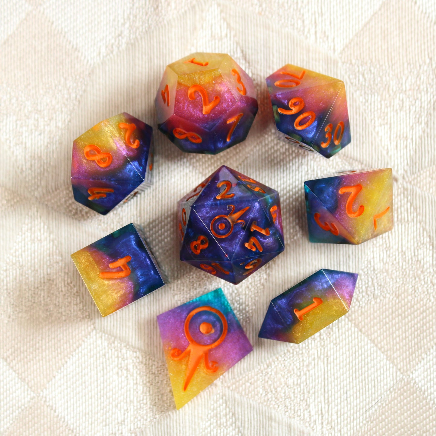 Handmade Sunrise Dice