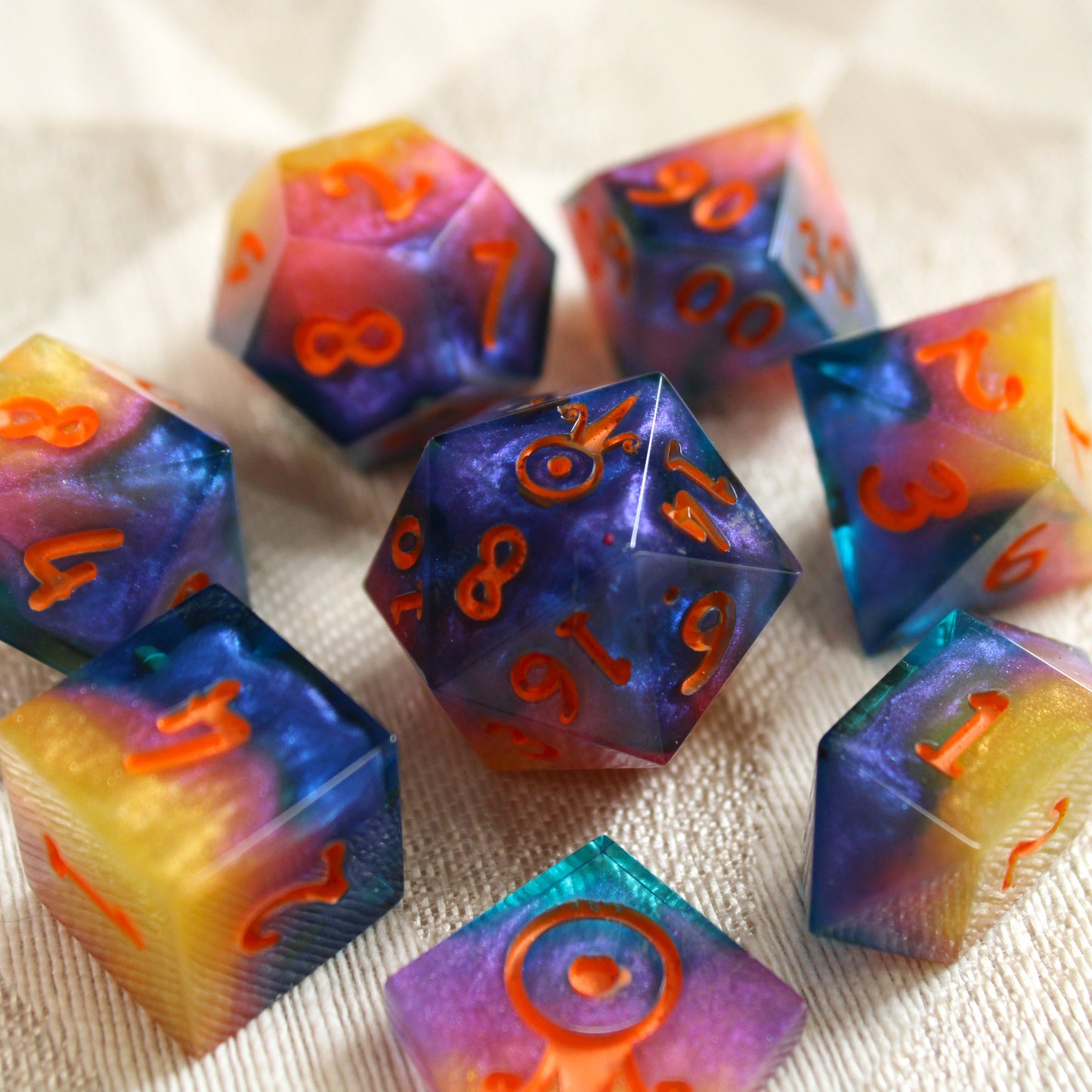 Handmade Sunrise Dice