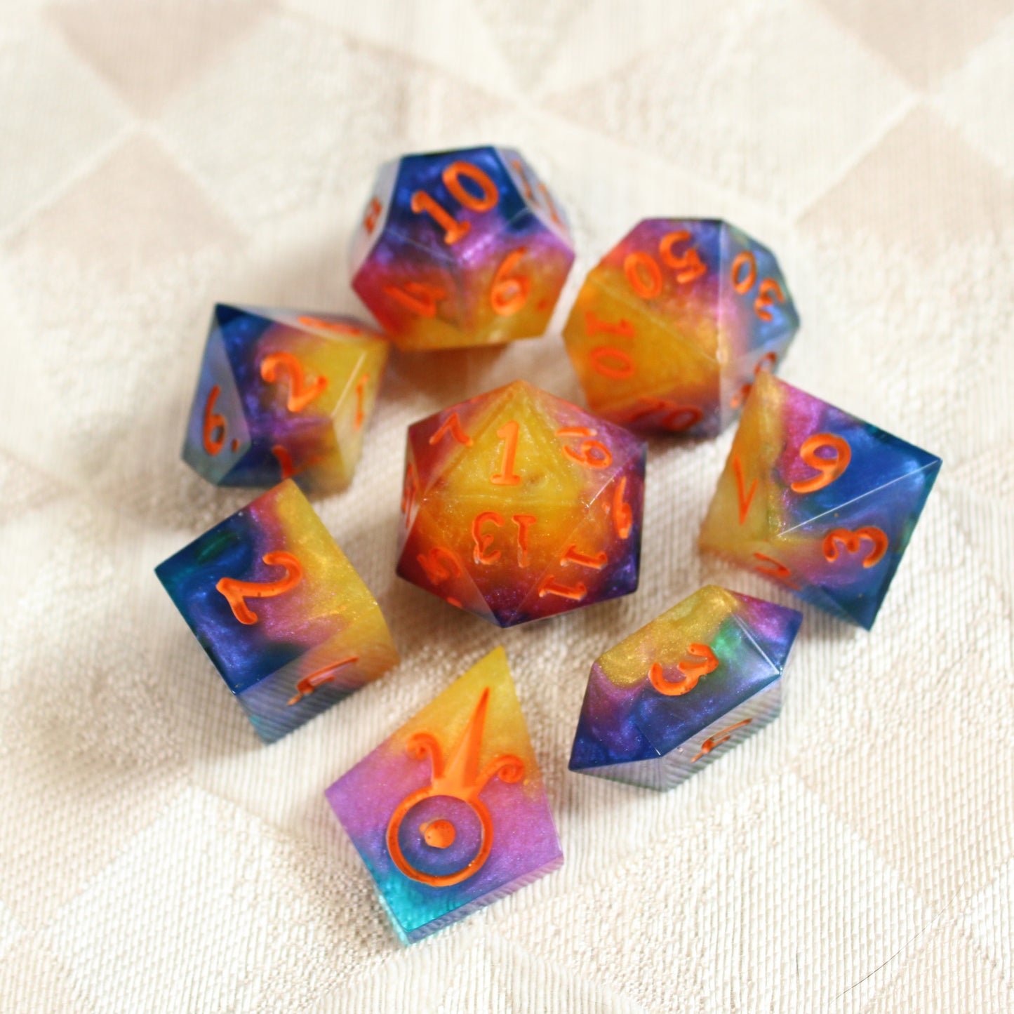 Handmade Sunrise Dice