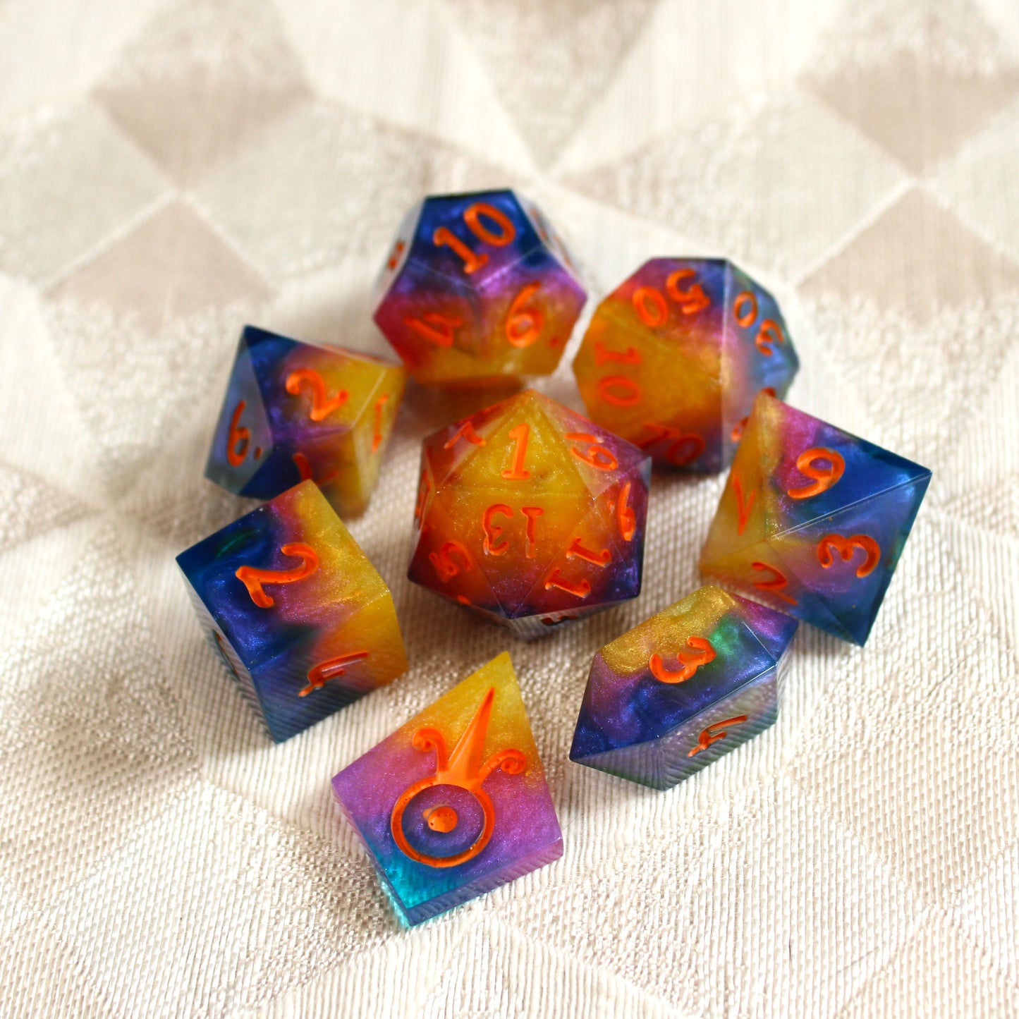 Handmade Sunrise Dice