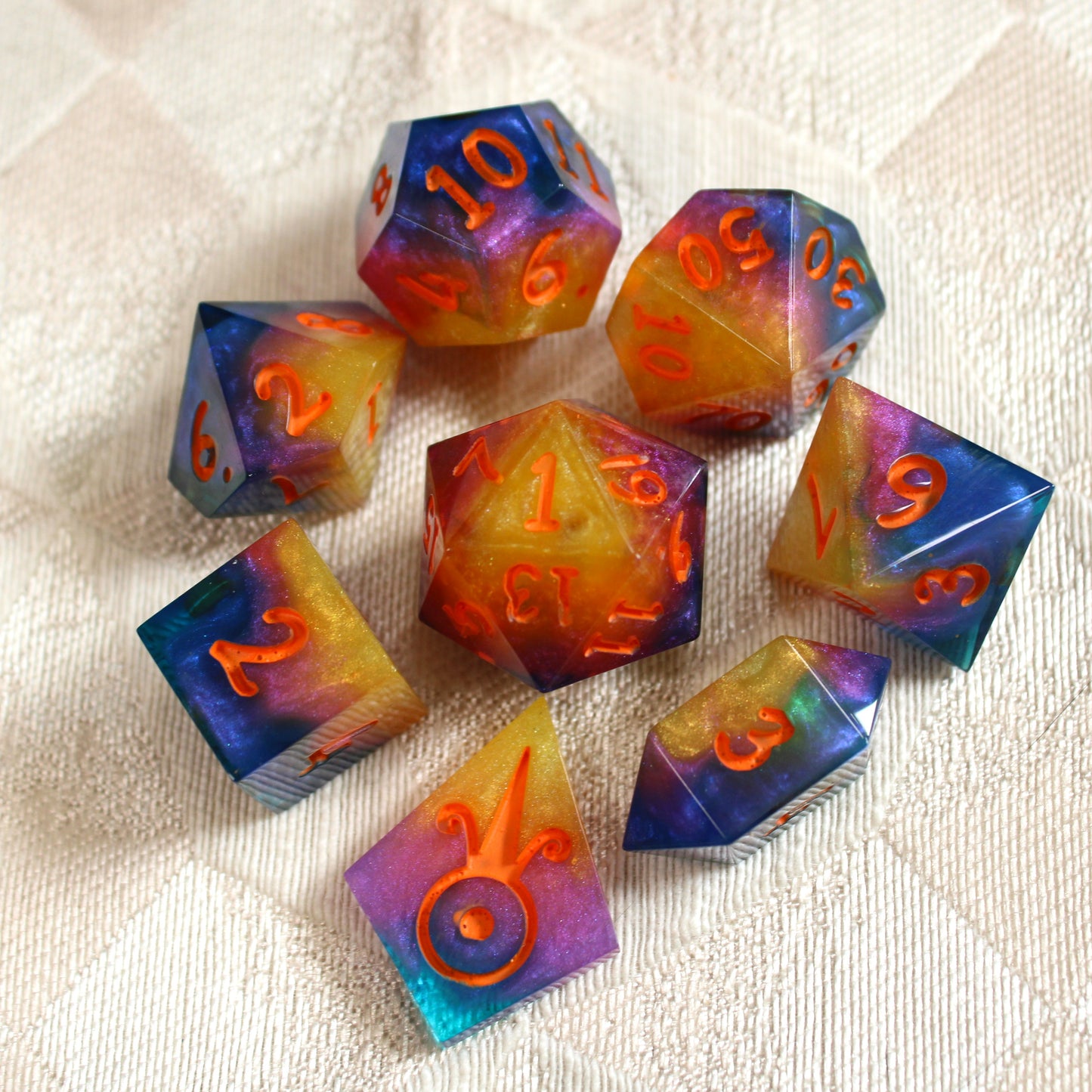Handmade Sunrise Dice