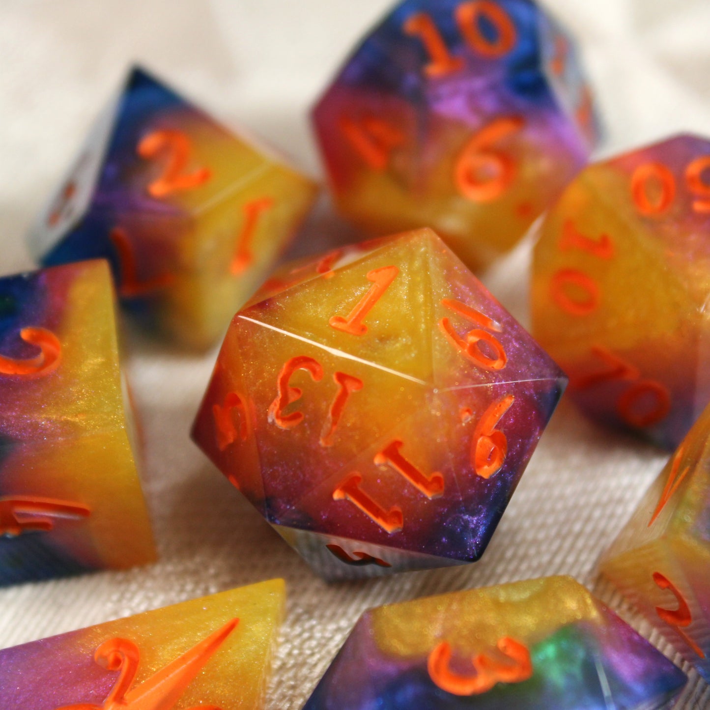 Handmade Sunrise Dice